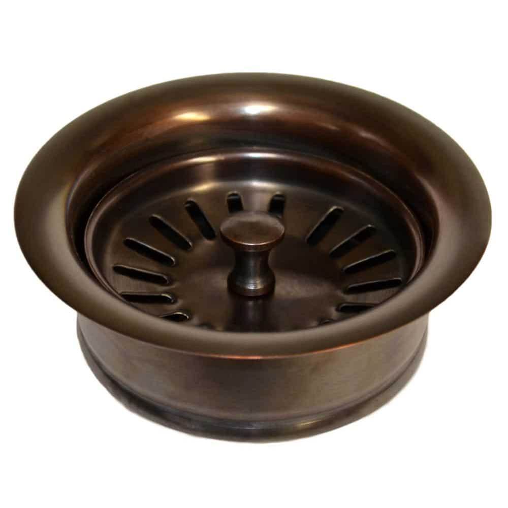 Native Trails 3.5'' Basket Strainer with Disposer Trim in Solid Copper