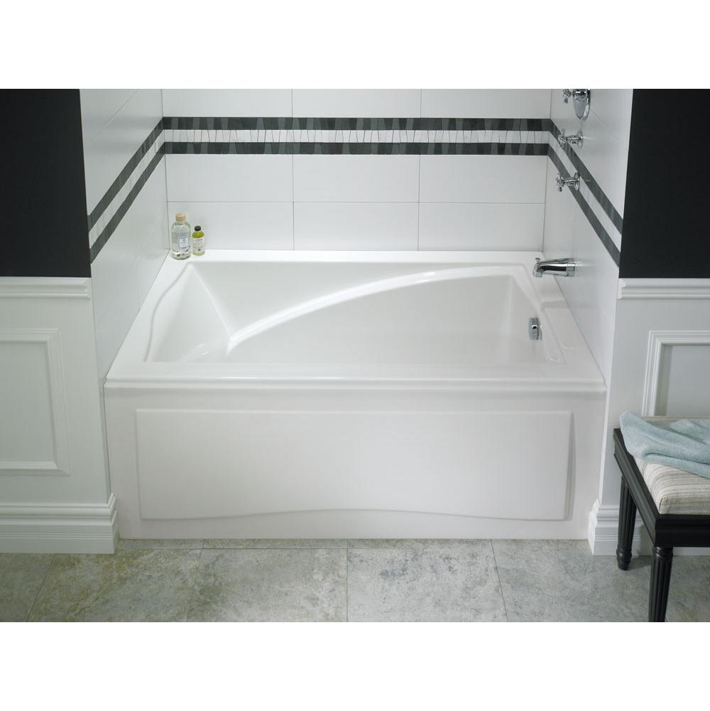 Neptune DELIGHT bathtub 32x60 with Tiling Flange, Left drain, Whirlpool/Activ-Air, Black
