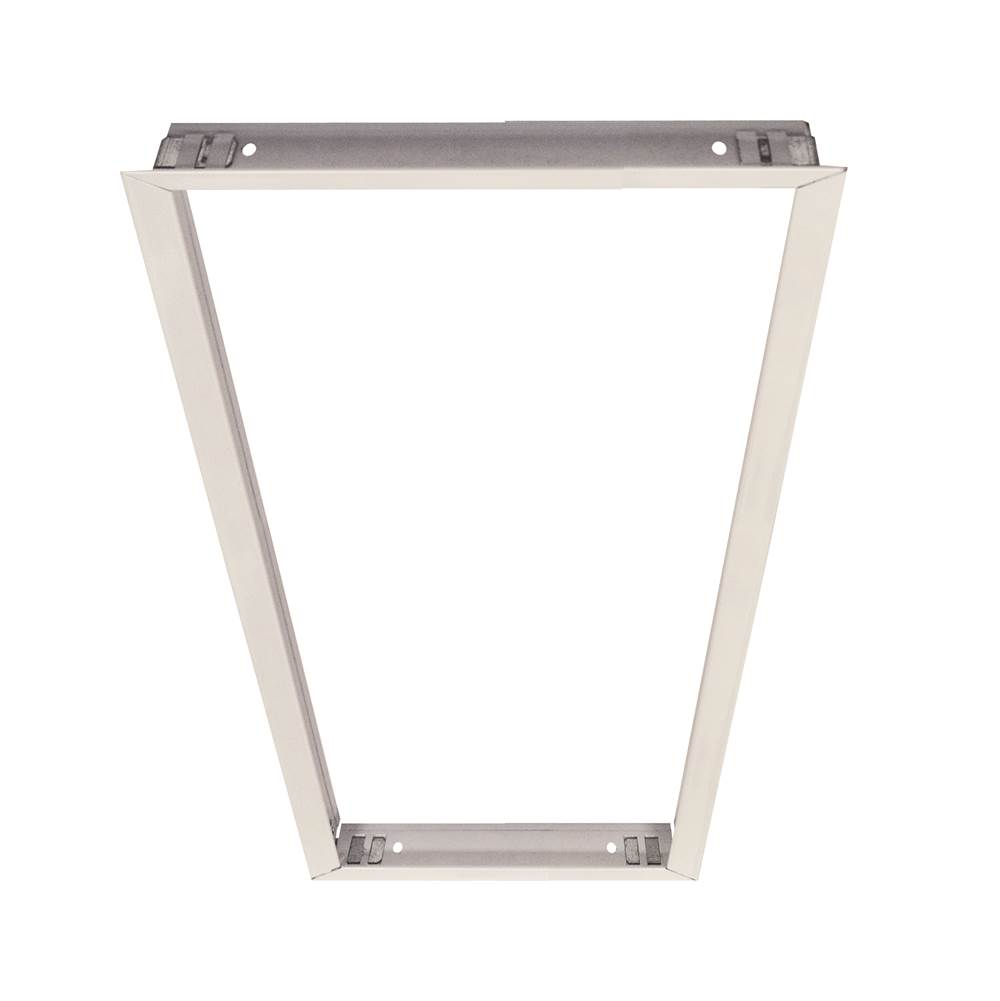 Nora Lighting Flange Kit for Recessed Mounting 1x4 LED Edge-Lit and Back-Lit Panels, White