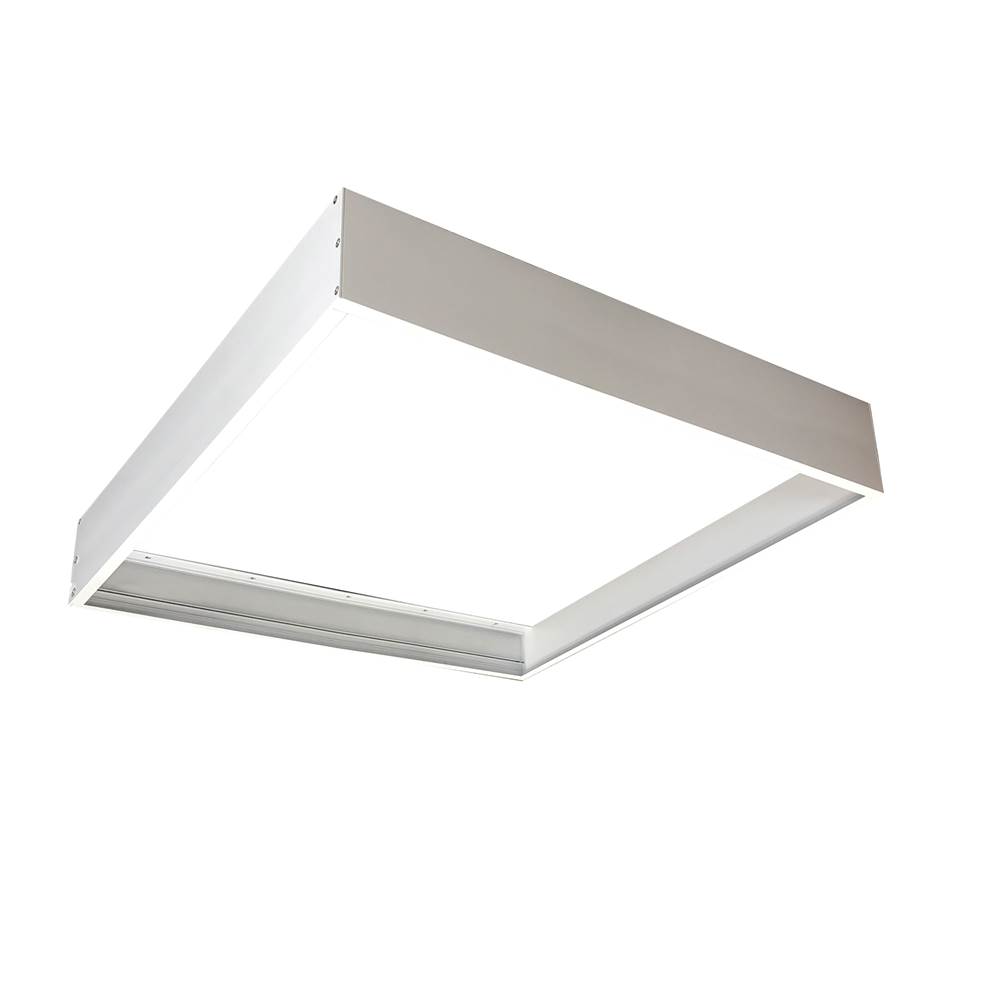 Nora Lighting Extra Deep 4.33'' Slide-in Frame for Surface Mounting 2x2 Edge-Lit and Back-Lit Panels, White