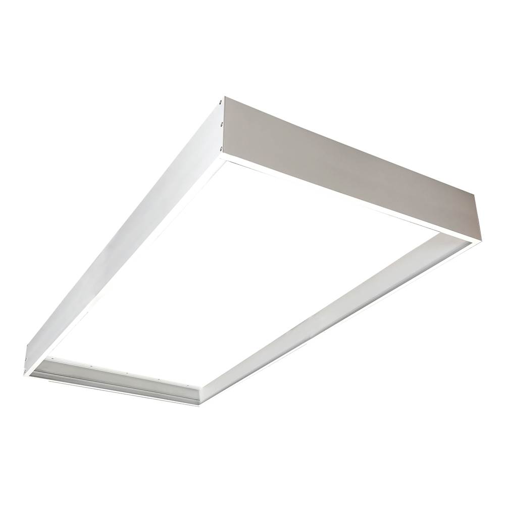 Nora Lighting Extra Deep 4.33'' Slide-in Frame for Surface Mounting 2x4 Edge-Lit and Back-Lit Panels, White