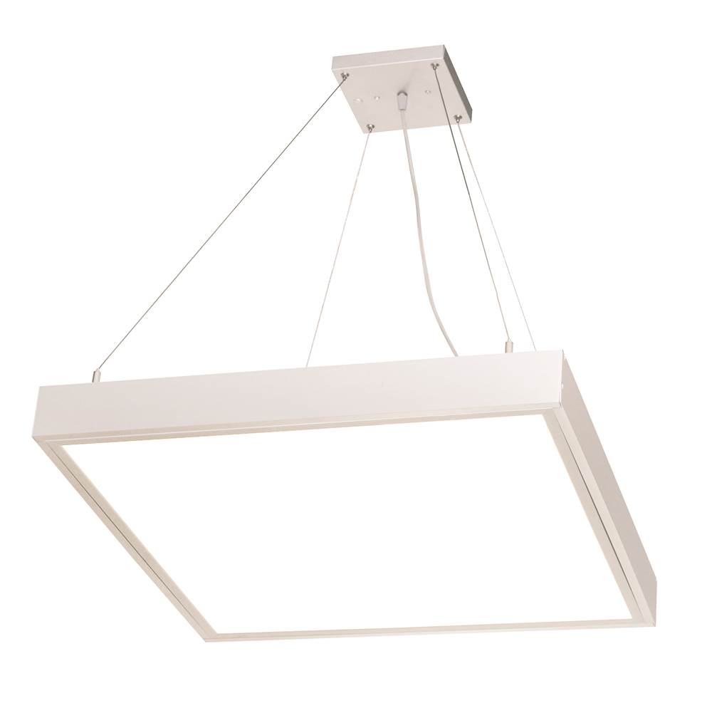 Nora Lighting Pendant Mounting Kit with Canopy for LED Back-Lit Panels, White