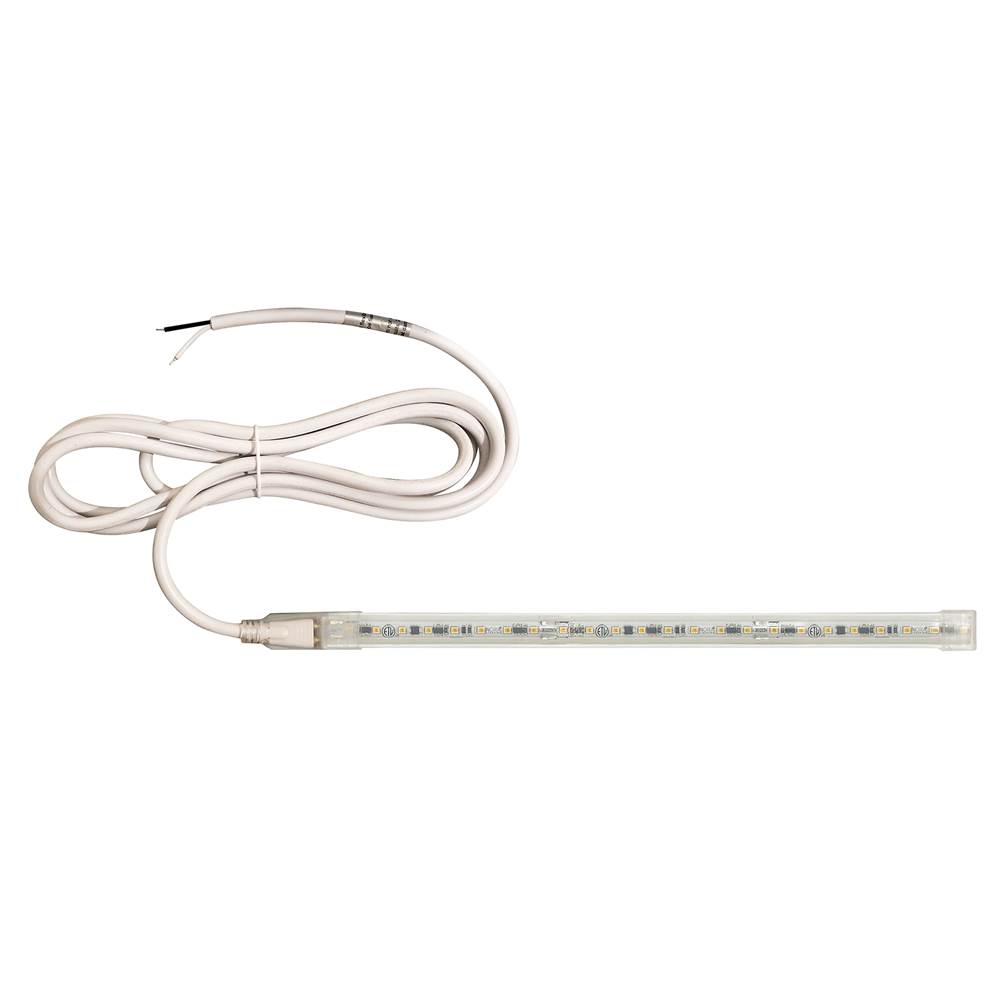 Nora Lighting Custom Cut 10-ft, 8-in 120V Continuous LED Tape Light, 330lm / 3.6W per foot, 2700K, w/ Mounting Clips and 8'' Hardwired Power Cord