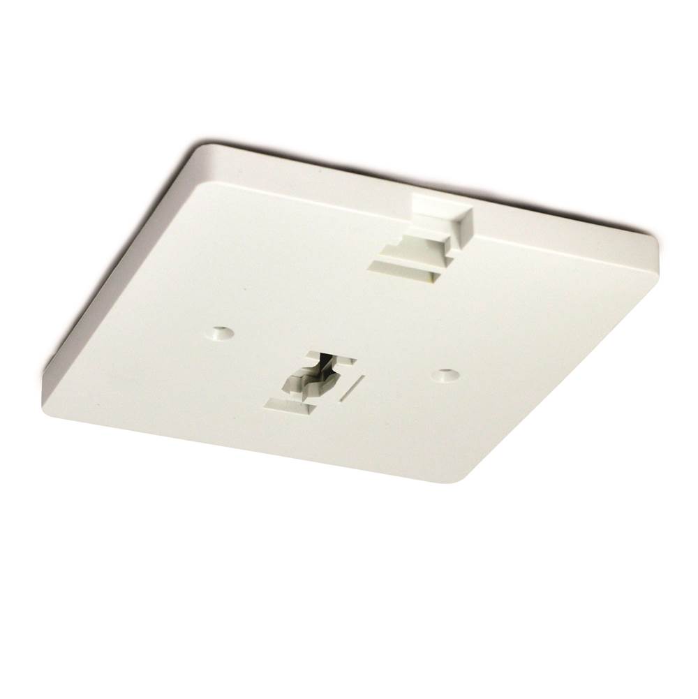 Nora Lighting Monopoint Canopy Feed for Low Voltage Track Head, White