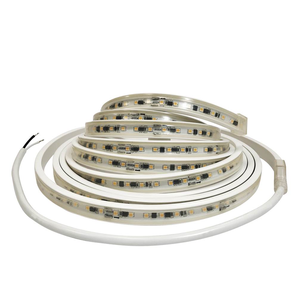 Nora Lighting Custom Cut 23-ft, 8-in 120V Continuous LED Tape Light, 330lm / 3.6W per foot, 2700K, w/ Mounting Clips and 8'' Hardwired Power Cord