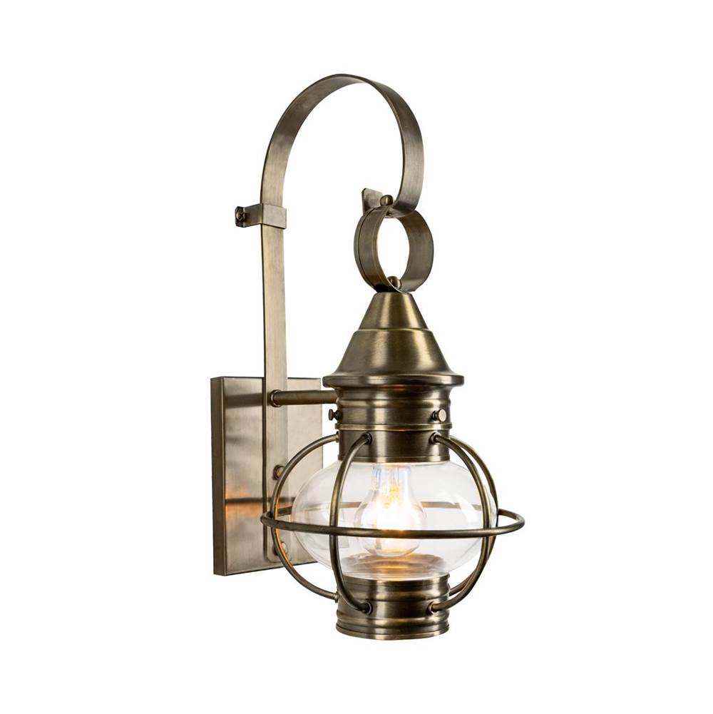 Norwell American Onion Outdoor Wall Light - Antique Brass
