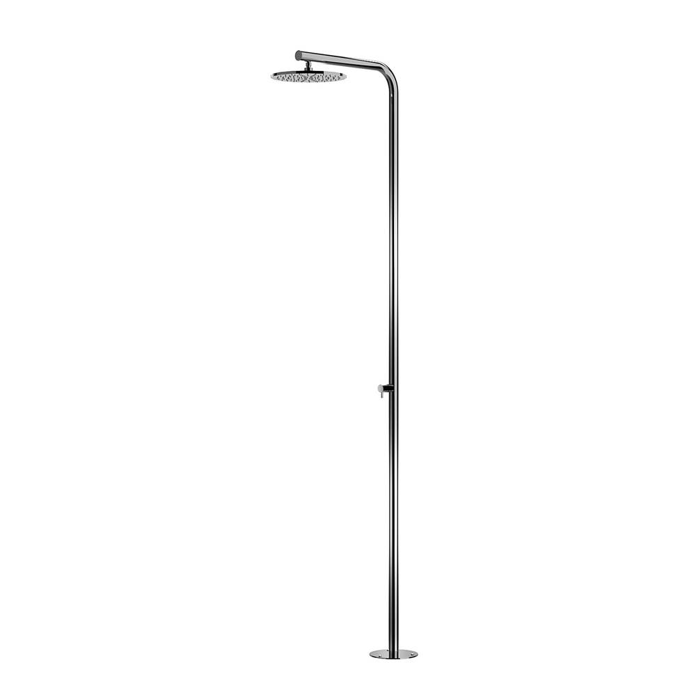 Outdoor Shower ''Classy'' Free Standing Single Supply Shower Unit - 12'' Shower Head