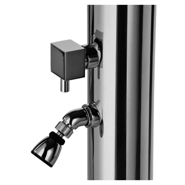 Outdoor Shower Foot Shower & Valve Accessory - Square Handle