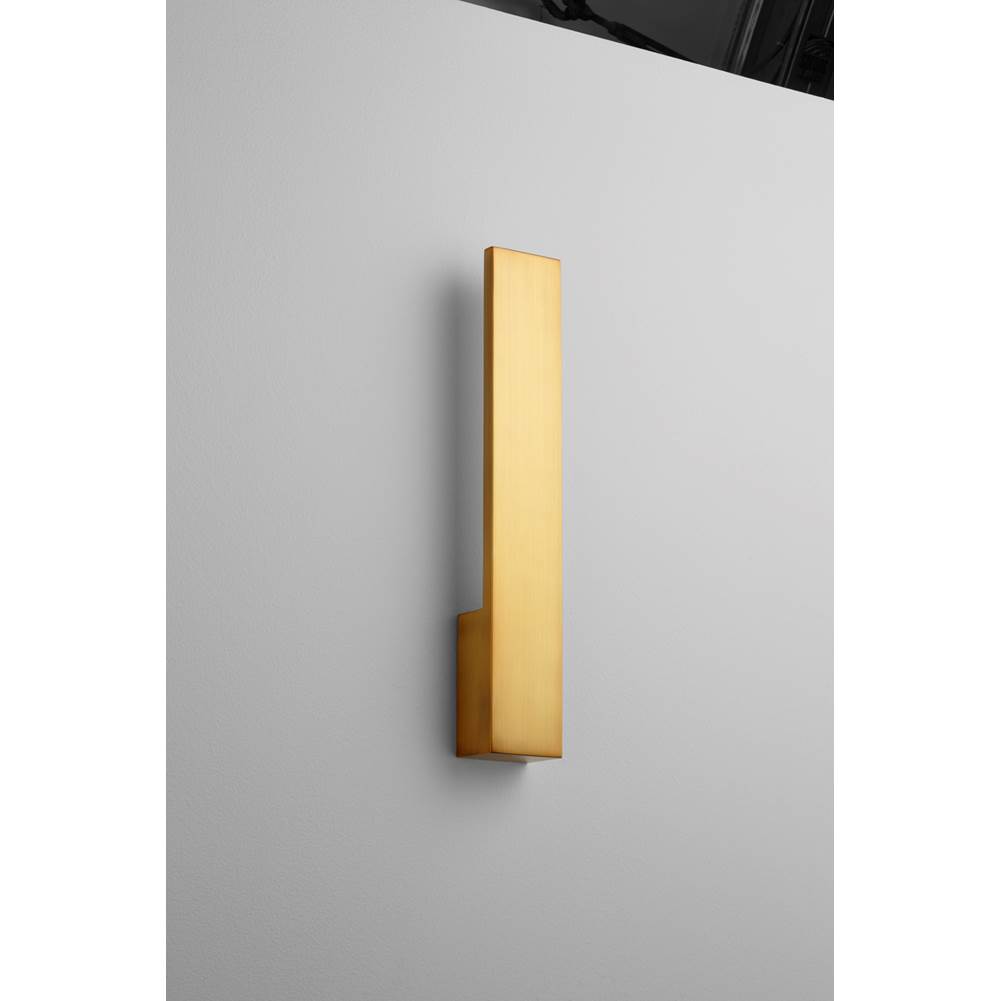 Oxygen Lighting Icon Sconce In Aged Brass