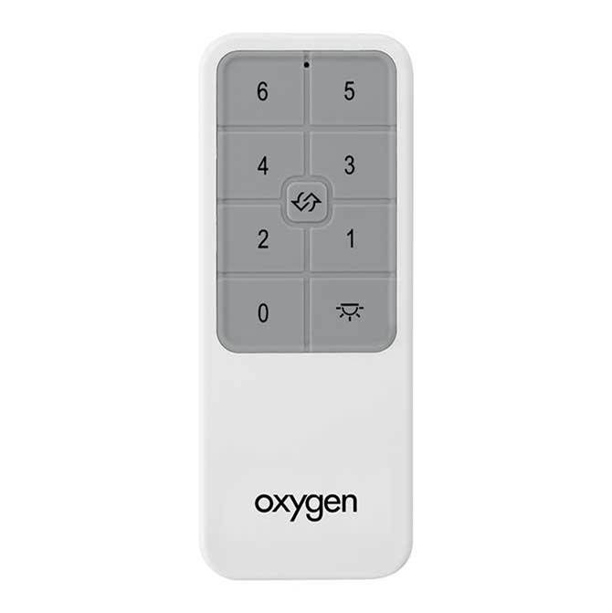Oxygen Lighting Fan Remote Indoor Fan Accessory In White