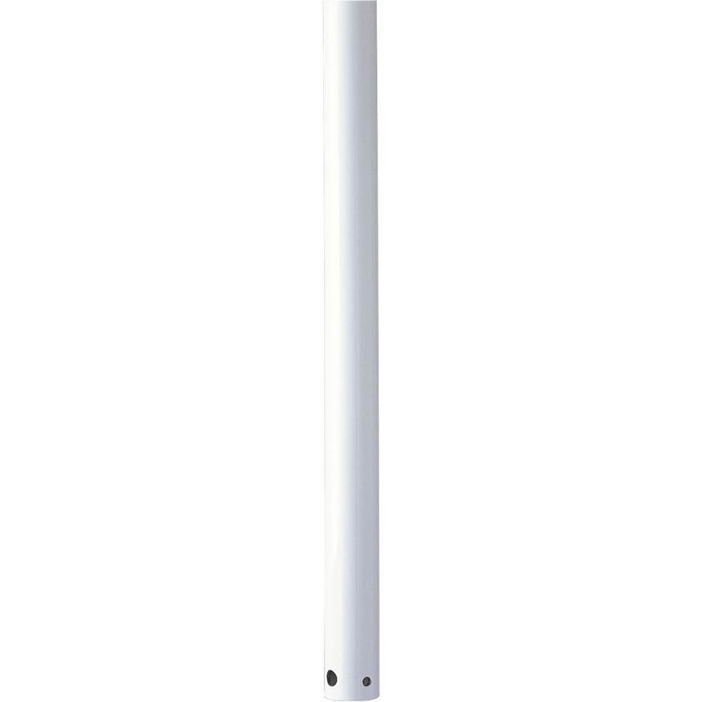 Progress Lighting AirPro Collection 12 In. Ceiling Fan Downrod in White