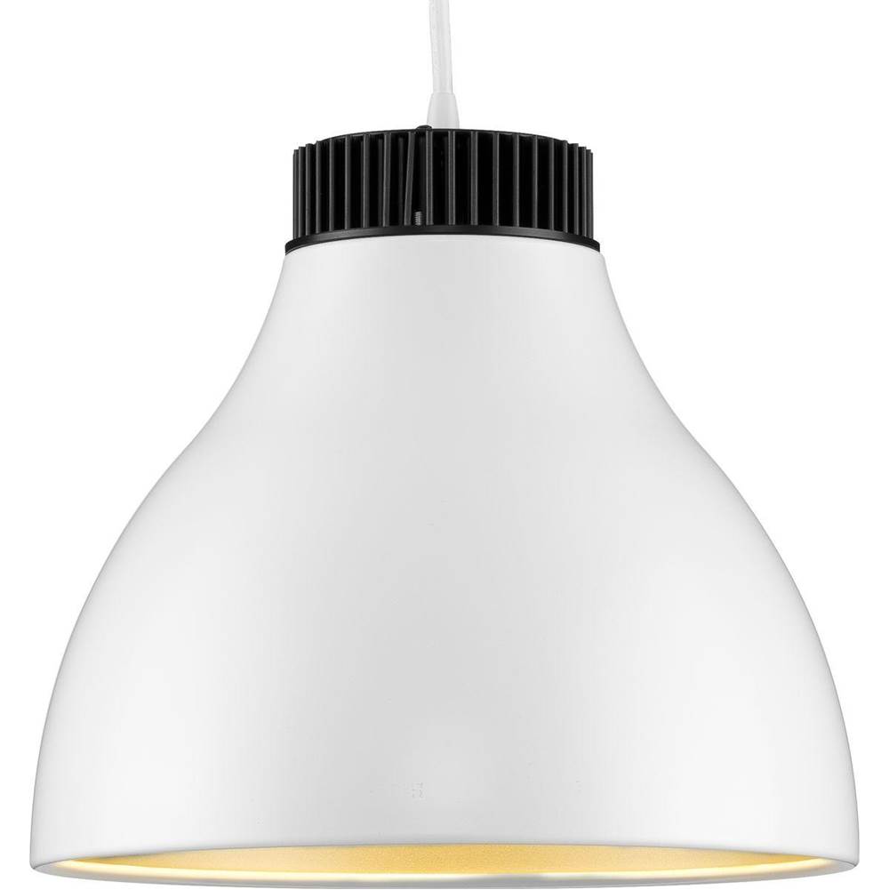 Progress Lighting Radian LED Collection  Modern Satin White Metal Pendant