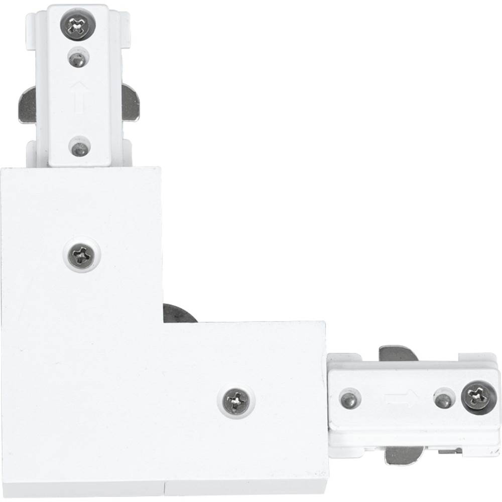 Progress Lighting LED Track Collection 90 Degree Connector, White Finish