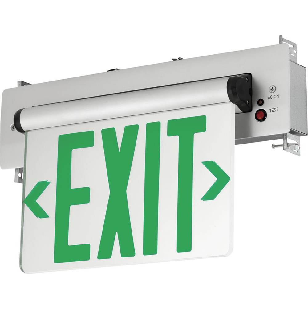 Progress Lighting Edge-Lit LED Emergency Exit Recessed Wall or Ceiling