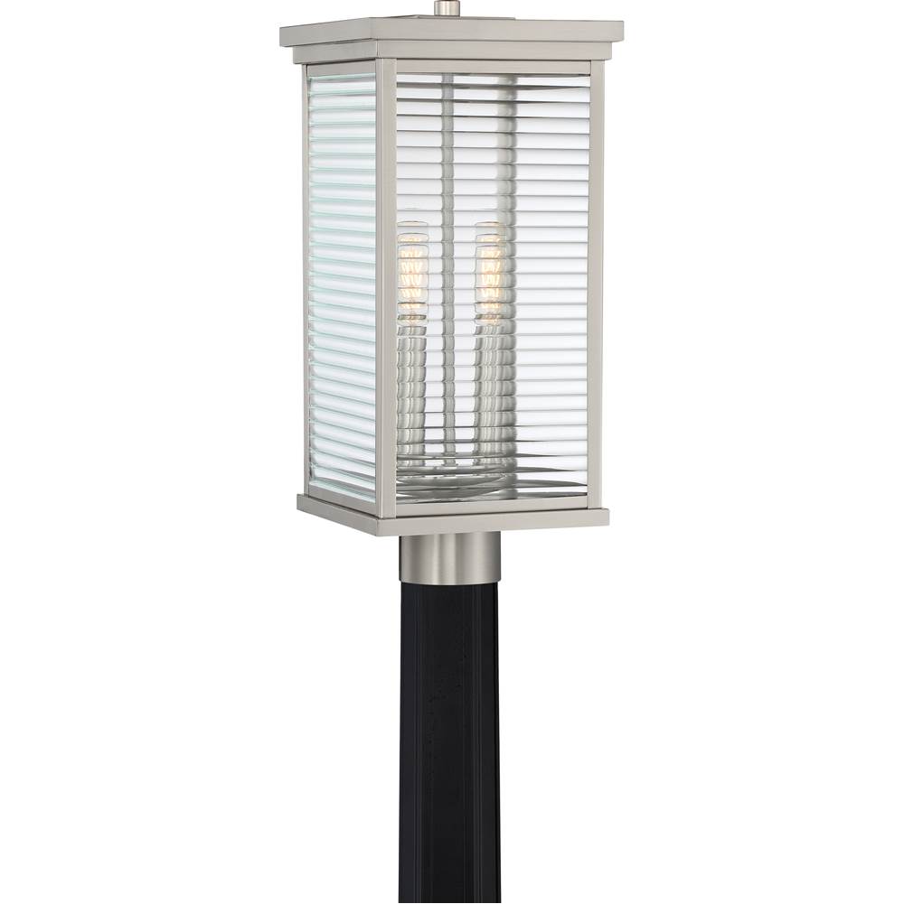Quoizel Outdoor Post 2 Lights Stainless Steel