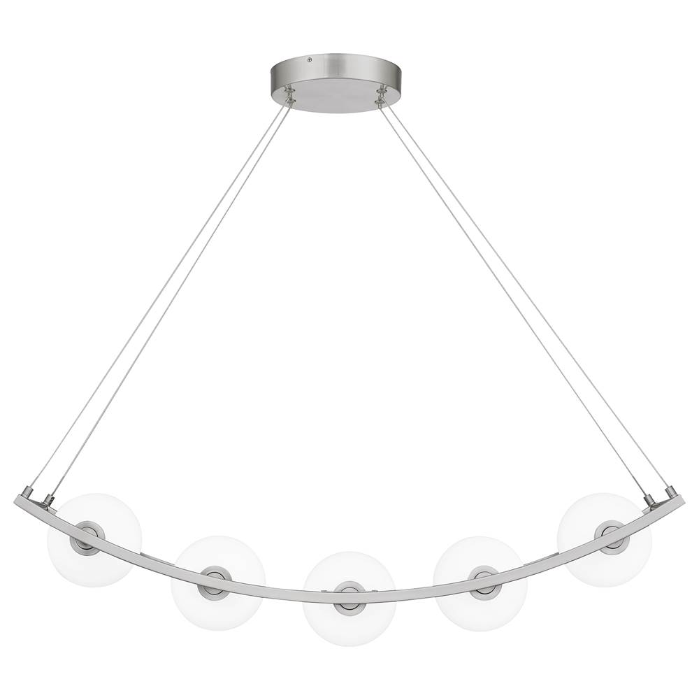 Quoizel Linear chandelier led light brushed nick