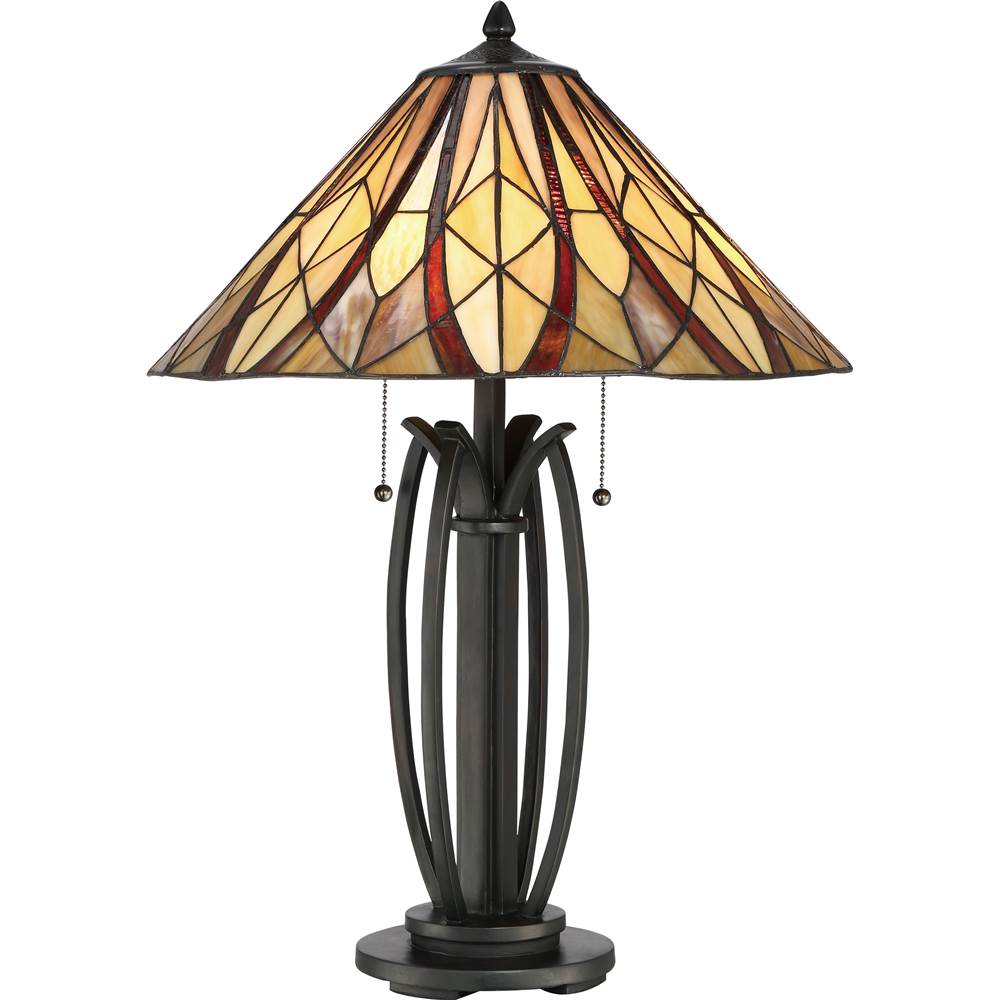 Quoizel Table Lamp Tiffany Valiant Bronze