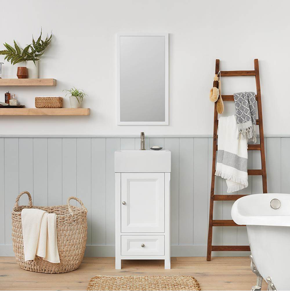 Ronbow 18'' Juliet Bathroom Vanity Cabinet Base in White