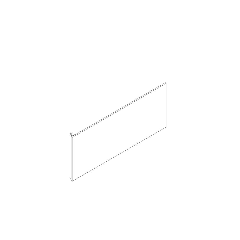 Robern Cartesian and Profiles Side Kit, 7-1/2'' H x 21'' D, Single Side Kit, Matte White