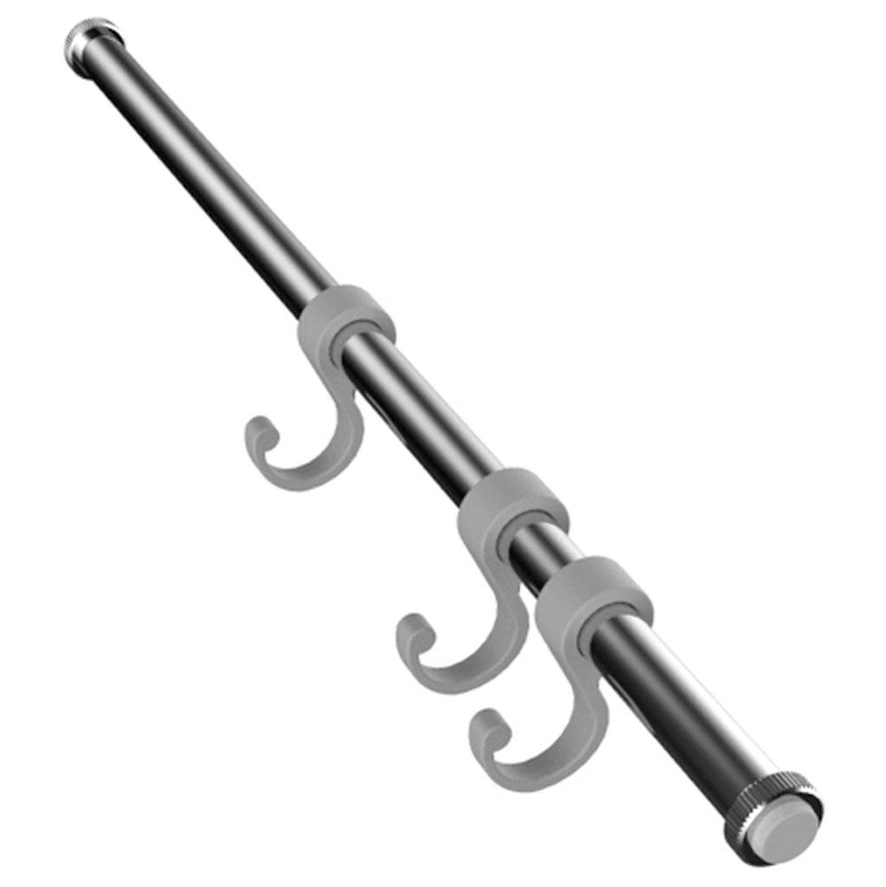 Rubinet 10 1/2'' Tension Rod W/3 Hooks