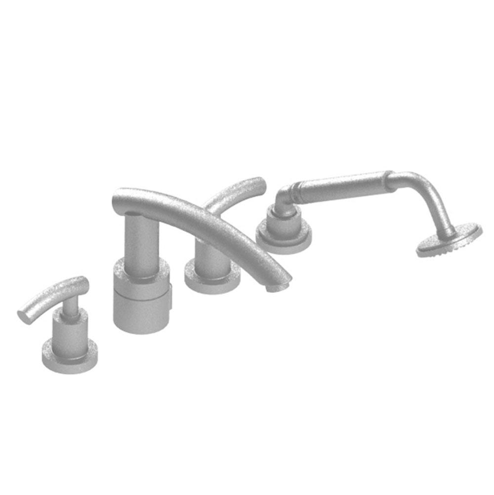 Rubinet Four Piece Roman Tub Filler With Hand Held Shower, Trim Only