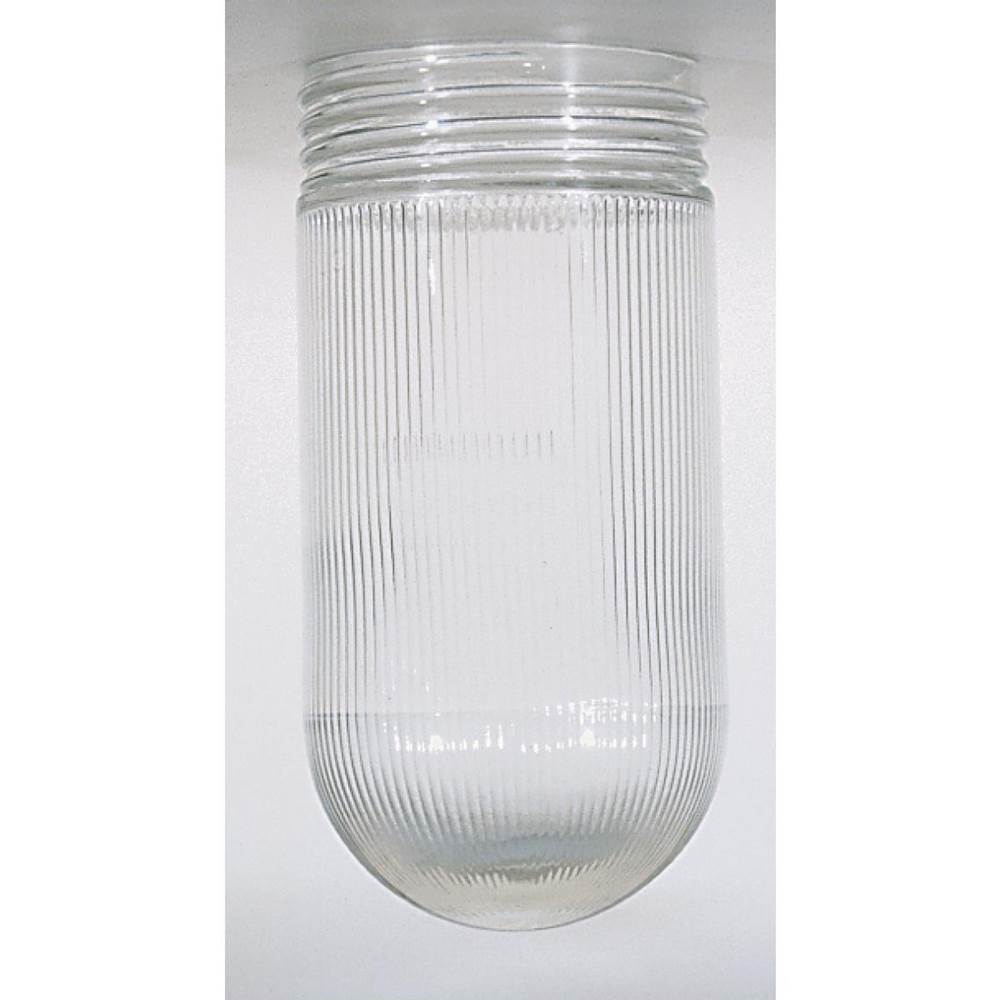 Satco Clear Ribbed Glass Jelly Jar