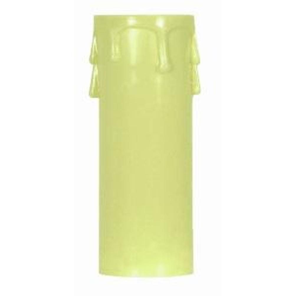 Satco 2'' Ed. Candle Cover Ivory/Ivory Drip
