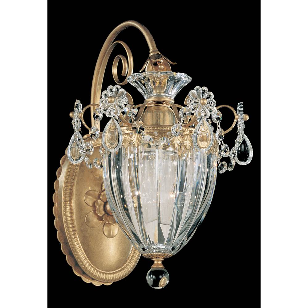 Schonbek Bagatelle 1 Light 120V Wall Sconce in French Gold with Clear Radiance Crystal