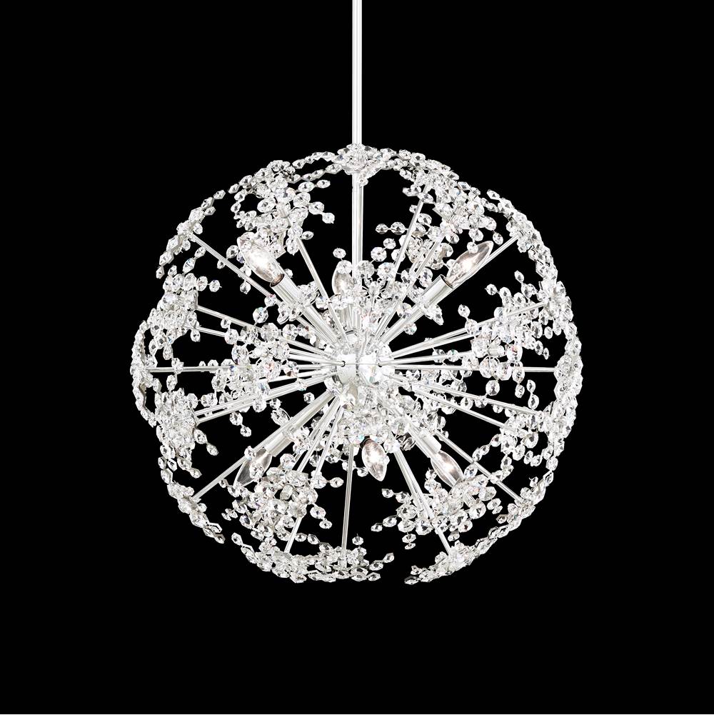 Schonbek Esteracae 6 Light 120V Pendant in Antique Silver with Clear Radiance Crystal