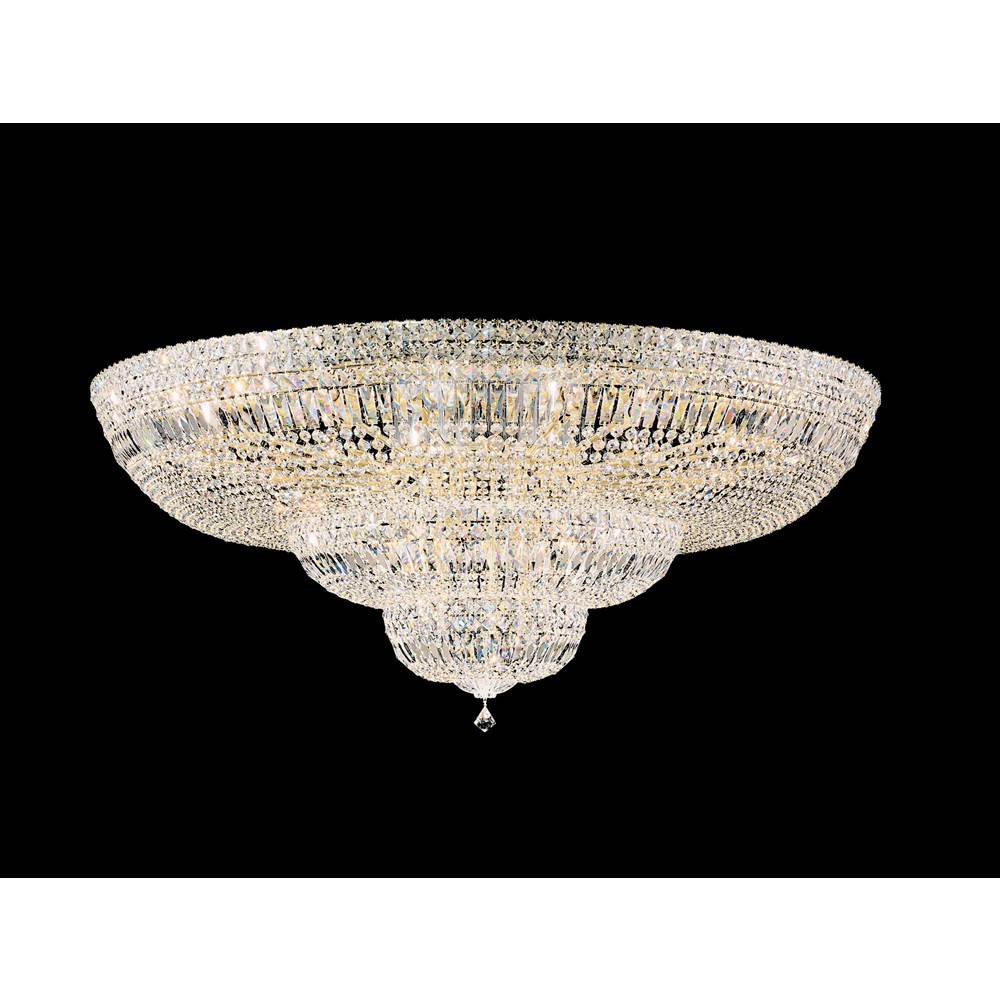 Schonbek Petit Crystal Deluxe 36 Light 120V Flush Mount in Aurelia with Clear Optic Crystal
