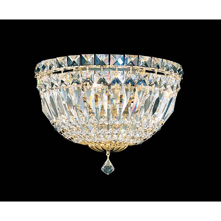 Schonbek Petit Crystal Deluxe 3 Light 120V Wall Sconce in Aurelia with Clear Optic Crystal