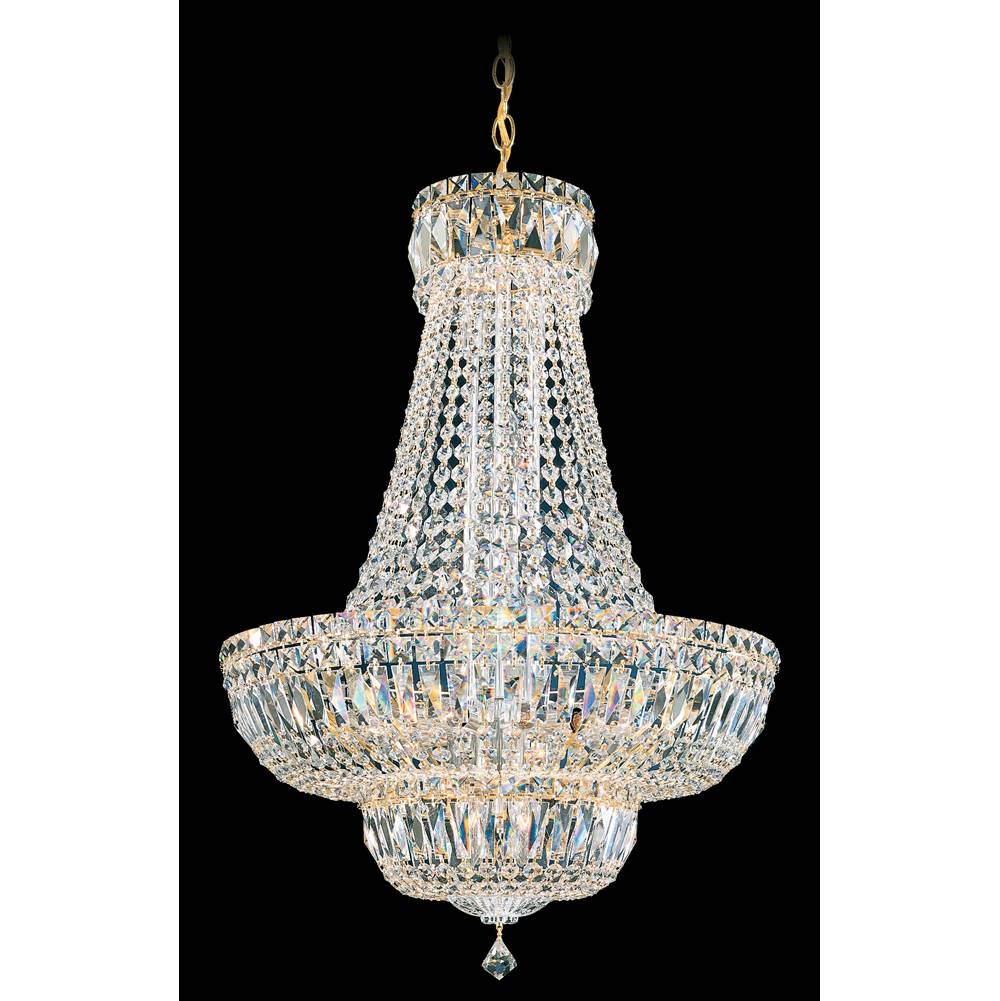 Schonbek Petit Crystal Deluxe 20 Light 120V Pendant in Aurelia with Clear Optic Crystal