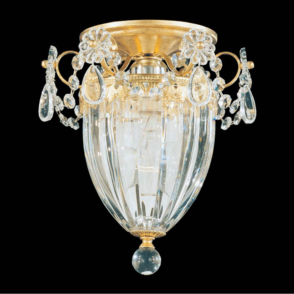 Schonbek Bagatelle 1 Light 110V Close to Ceiling in Heirloom Gold with Clear Heritage Crystal
