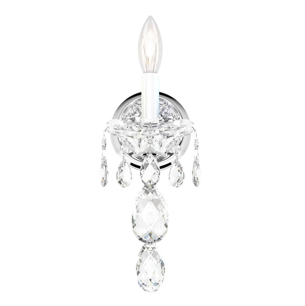 Schonbek Sterling 1 Light 110V Wall Sconce in Silver with Clear Crystals From Swarovski®