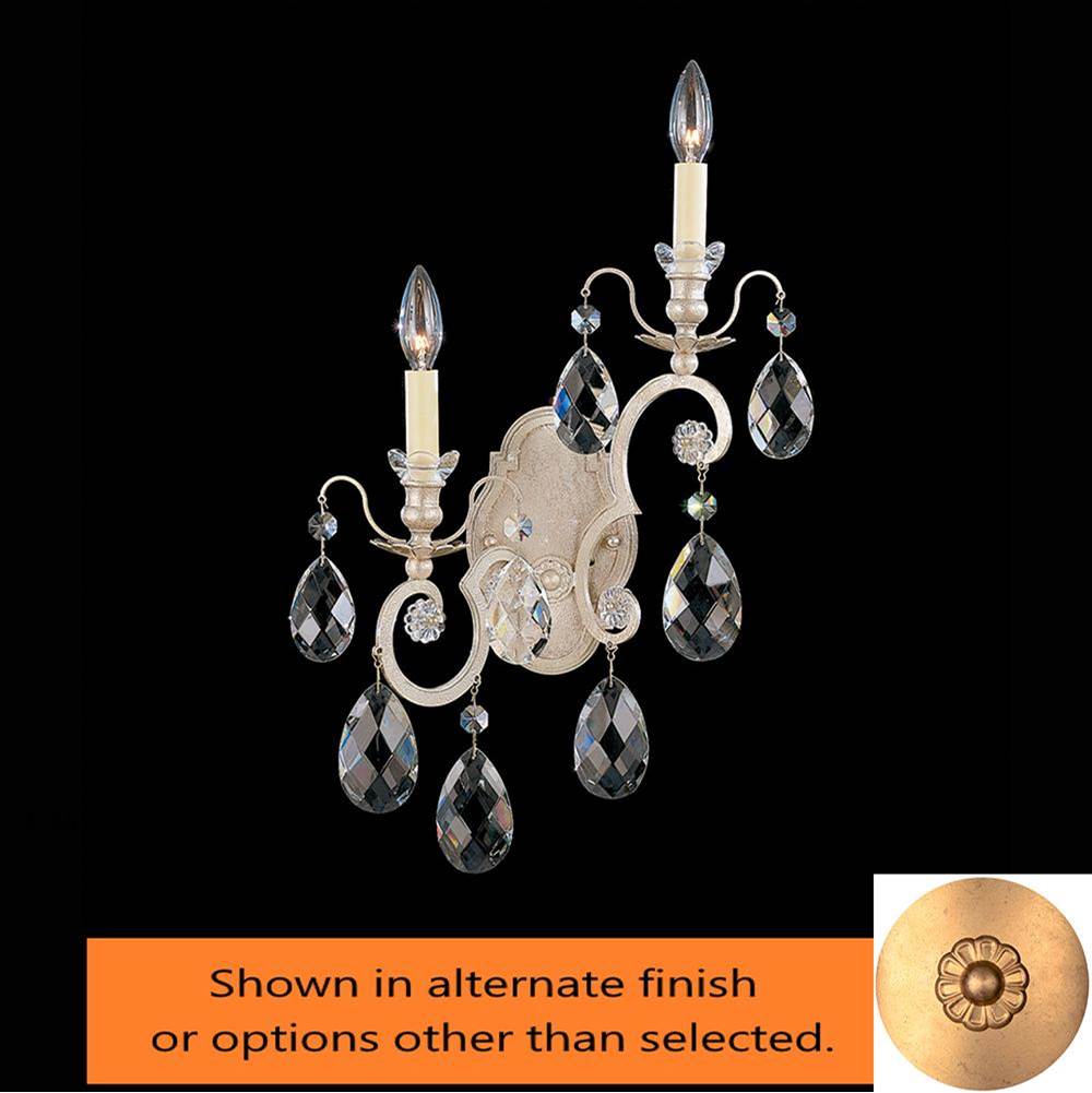 Schonbek Renaissance 2 Light 110V Wall Sconce in French Gold with Clear Crystals From Swarovski®