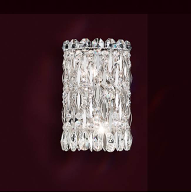 Schonbek Sarella 2 Light 110V Wall Sconce in Antique Silver with Crystal Heritage Crystal