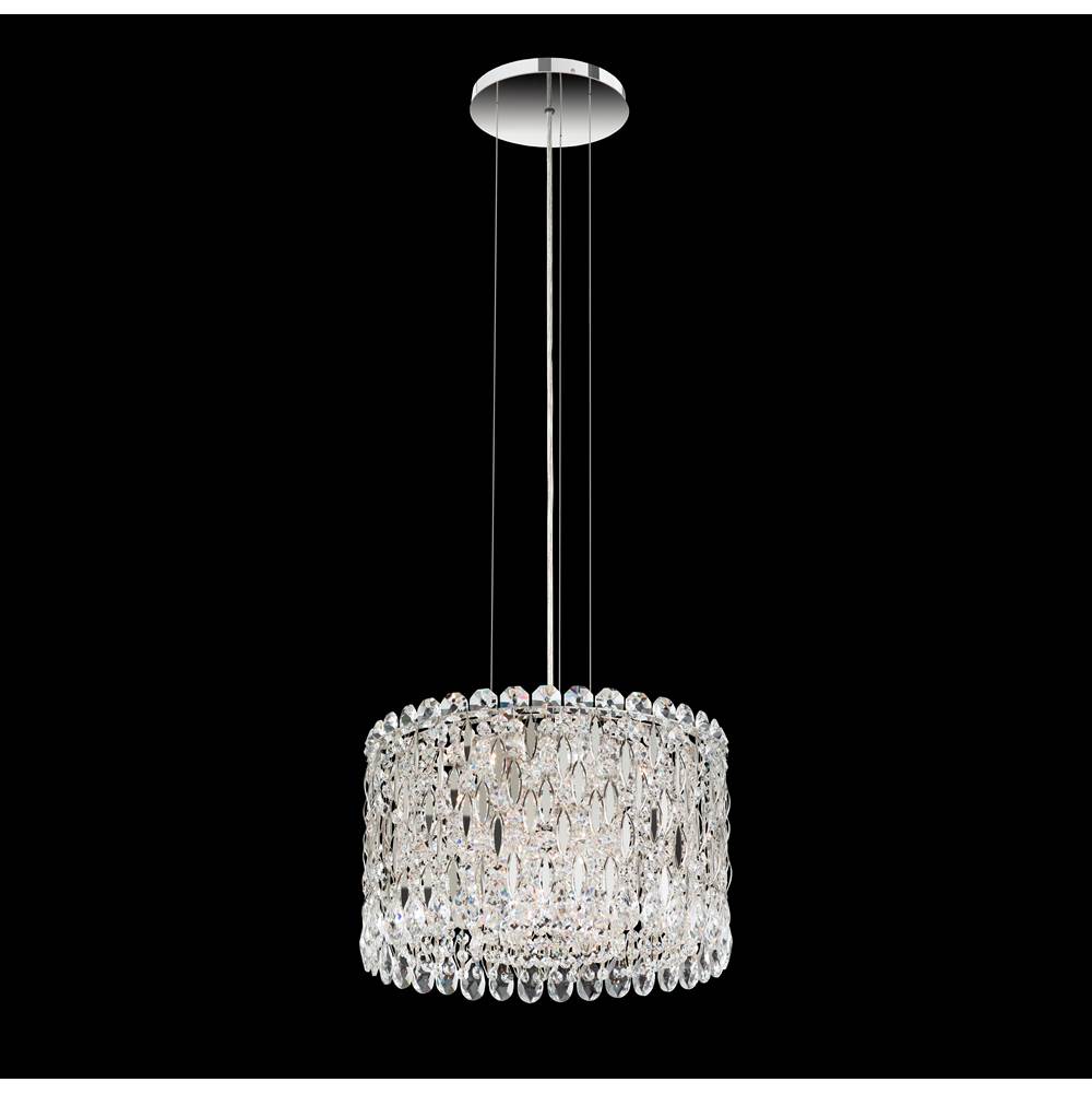 Schonbek Sarella 8 Light 120V Mini Pendant in White with Clear Radiance Crystal