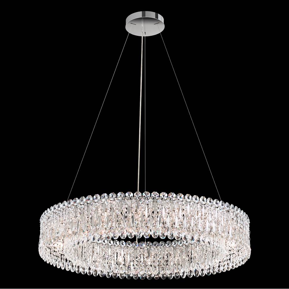 Schonbek Sarella 18 Light 120V Pendant in White with Clear Radiance Crystal