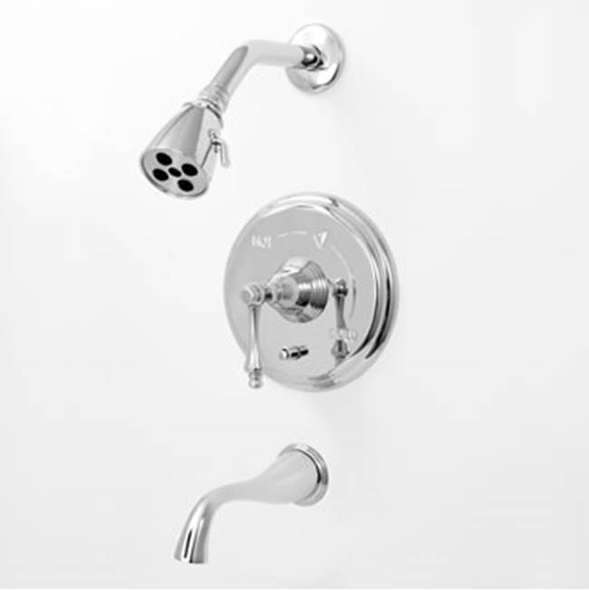 Sigma Pressure Balanced Tub & Shower Set Trim (Includes Haf And Wall Tub Spout) Montreal Antique Brass .82