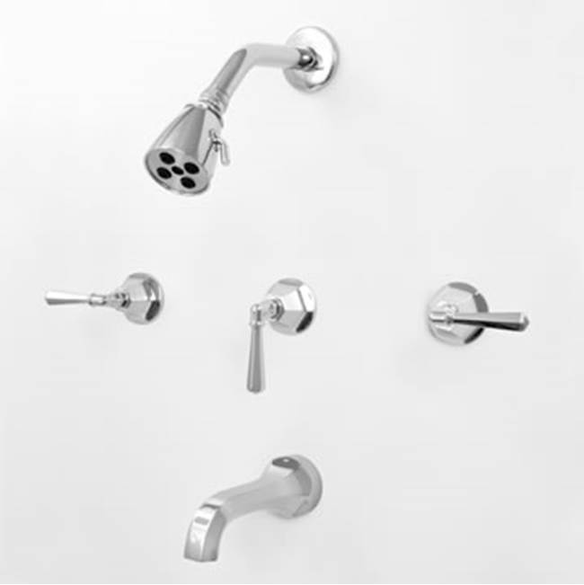 Sigma 3 Valve Tub & Shower Set TRIM (Includes HAF and Wall Tub Spout) WINDHAM POLISHED NICKEL PVD .43