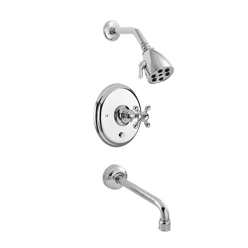 Sigma Pressure Balanced Deluxe Tub & Shower Set Trim (Includes Haf And Wall Tub Spout) Tremont X Polished Brass Pvd .40
