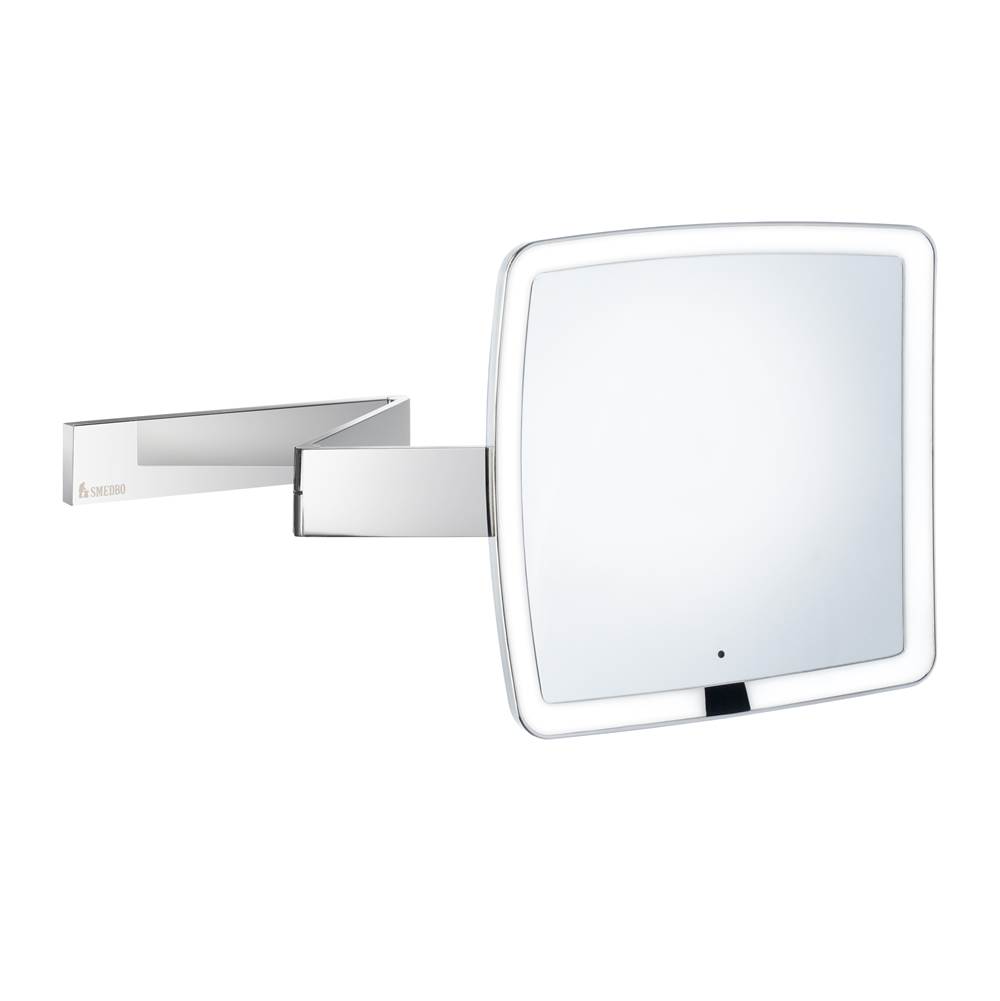 Smedbo Rechargeable Led Square Make Up Mirror