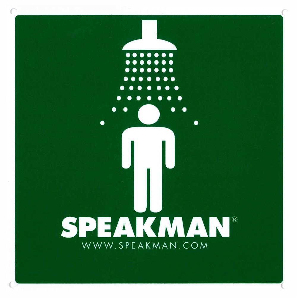 Speakman Speakman Emergency Shower Sign
