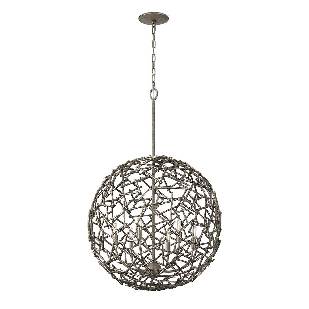 Savoy House Hendren 6-Light Pendant in Campagne Luxe