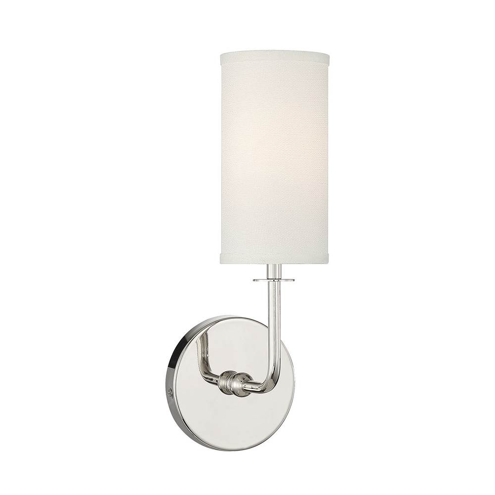 Savoy House Powell 1-Light Wall Sconce in Polished Nickel