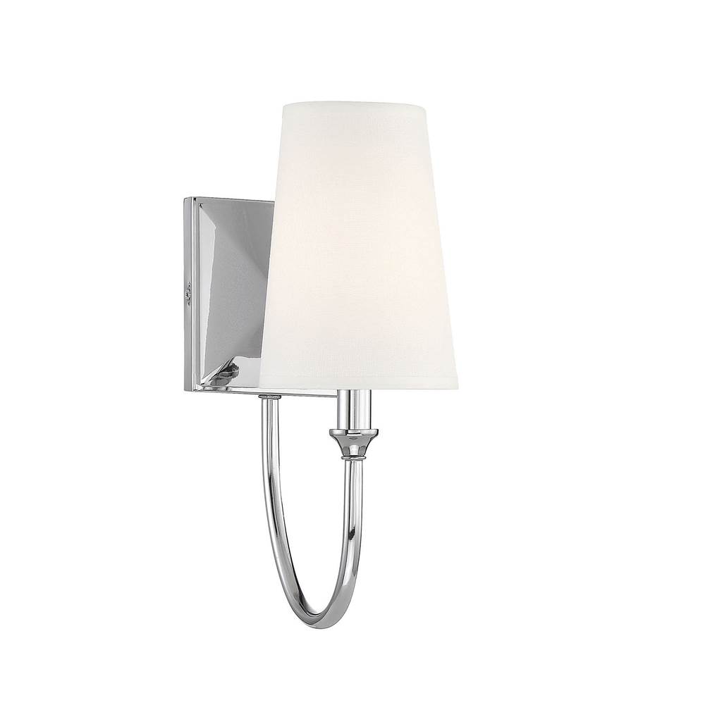 Savoy House Cameron 1-Light Wall Sconce in Polished Nickel