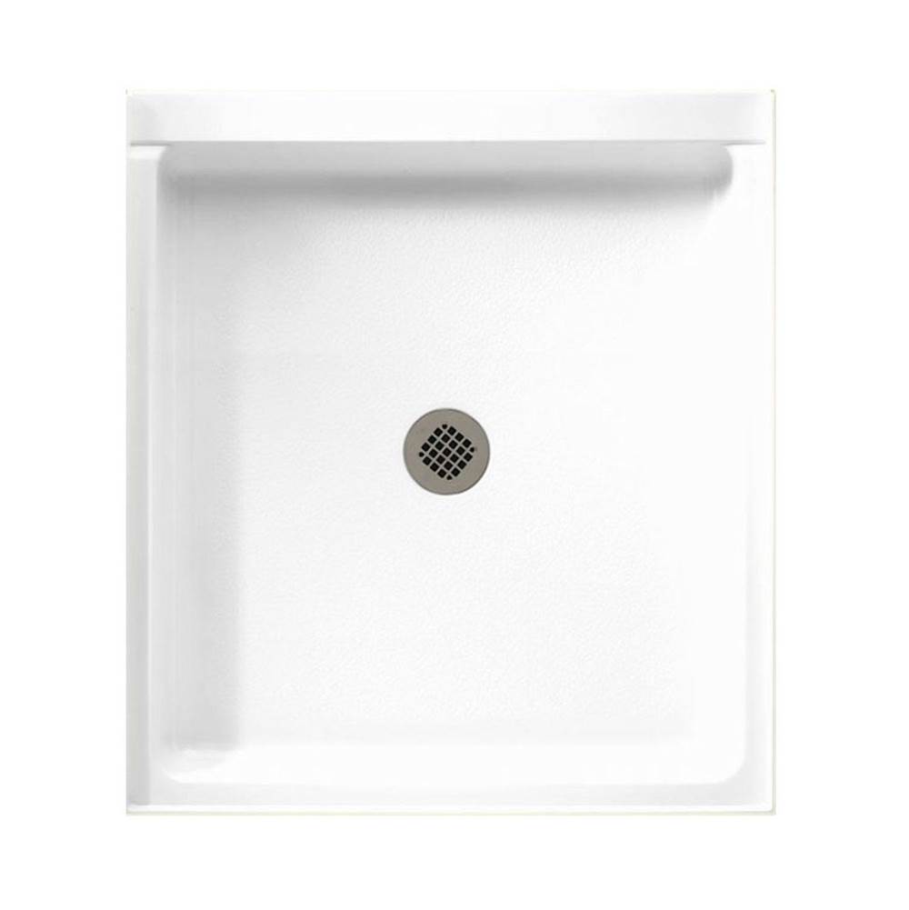 Swan SS-4236 42 x 36 Swanstone Alcove Shower Pan with Center Drain in Bone
