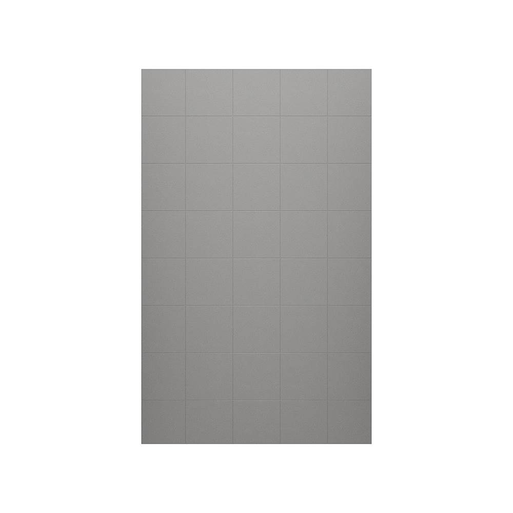 Swan SSSQ-6296-1 62 x 96 Swanstone® Square Tile Glue up Bath Single Wall Panel in Ash Gray