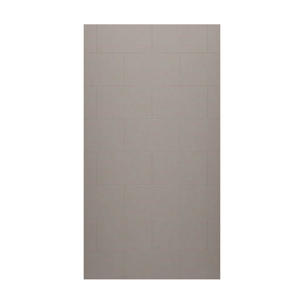 Swan TSMK-9638-1 38 x 96 Swanstone® Traditional Subway Tile Glue up Bathtub and Shower Single Wall Panel in Clay