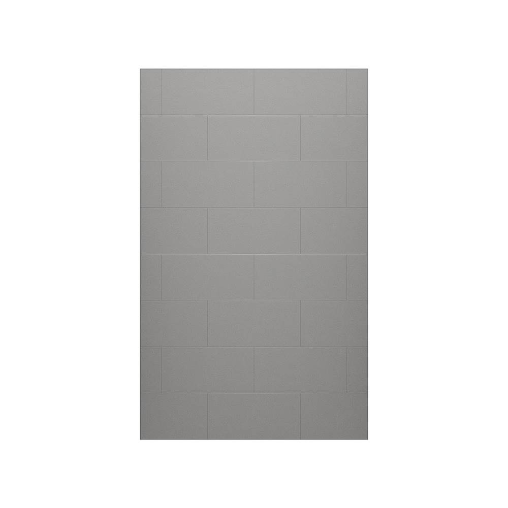 Swan TSMK-9630-1 30 x 96 Swanstone® Traditional Subway Tile Glue up Bathtub and Shower Single Wall Panel in Ash Gray